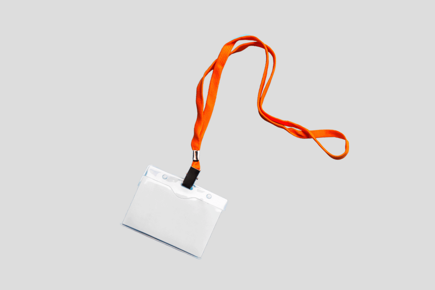 En Kartlomme gjennomsiktig PVC id lanyard med plastlommer fra JM Band NO.