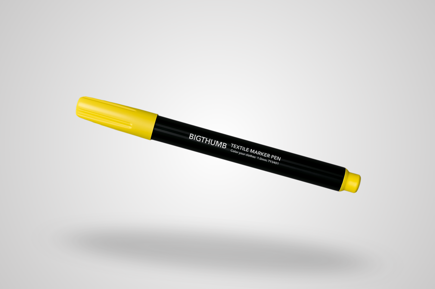 Permanent marker pen for textiles.