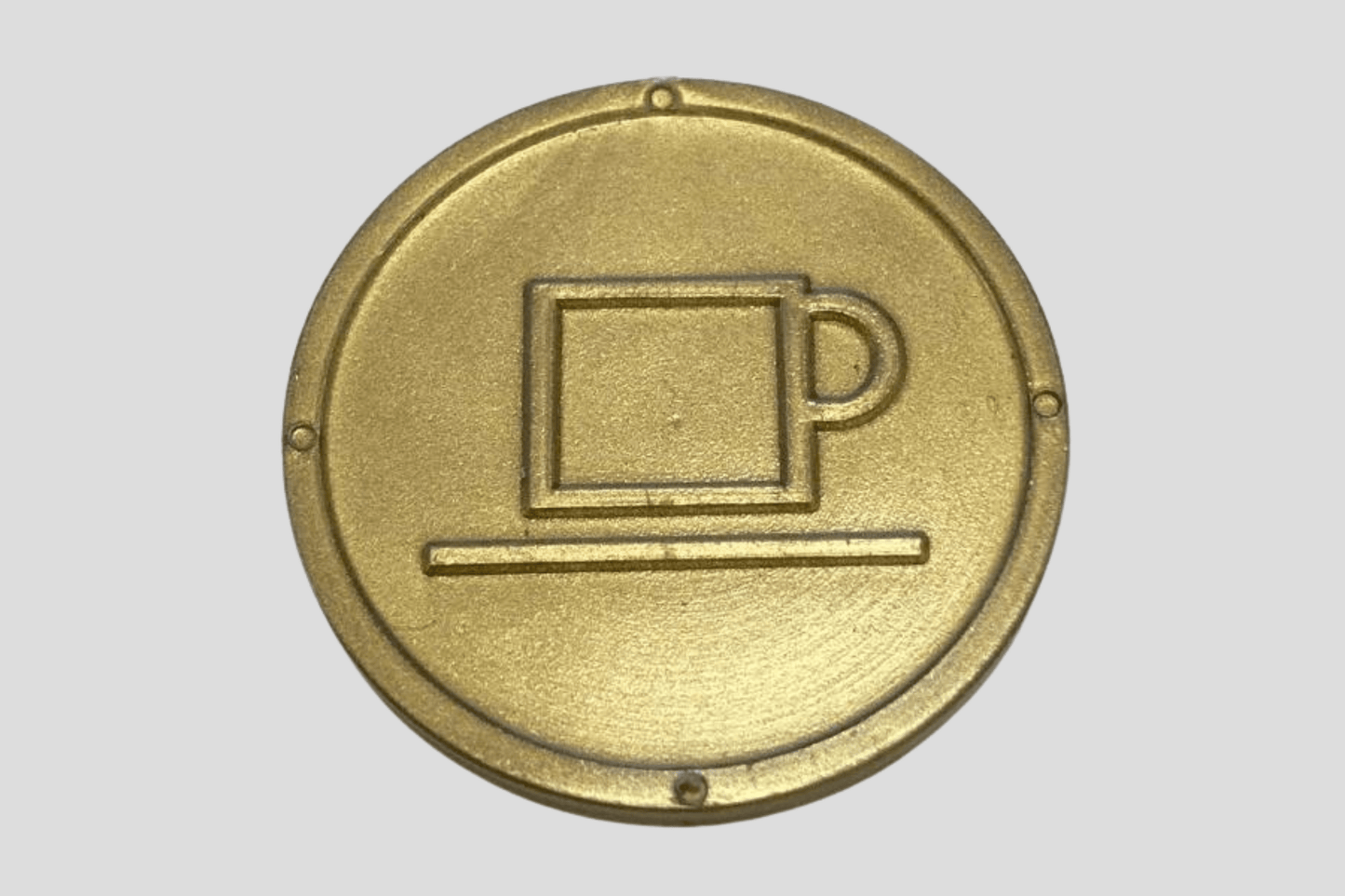 Kaffekopp 3d printet med JM Band®s Poletter plast preget På lager.