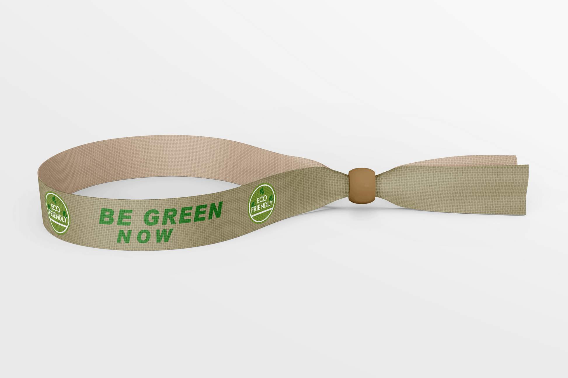 Festival armbånd i bomull med 1-farget trykk - JM Band®.