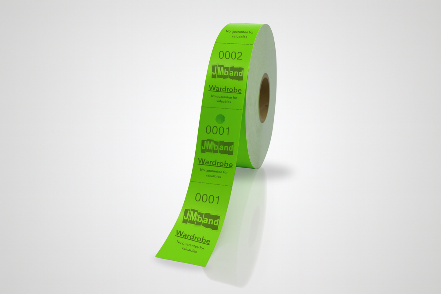 2-delt Garderobebilletter med Trykk