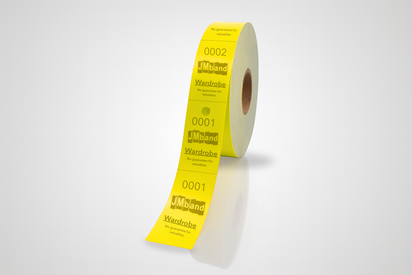 2-delt Garderobebilletter med Trykk