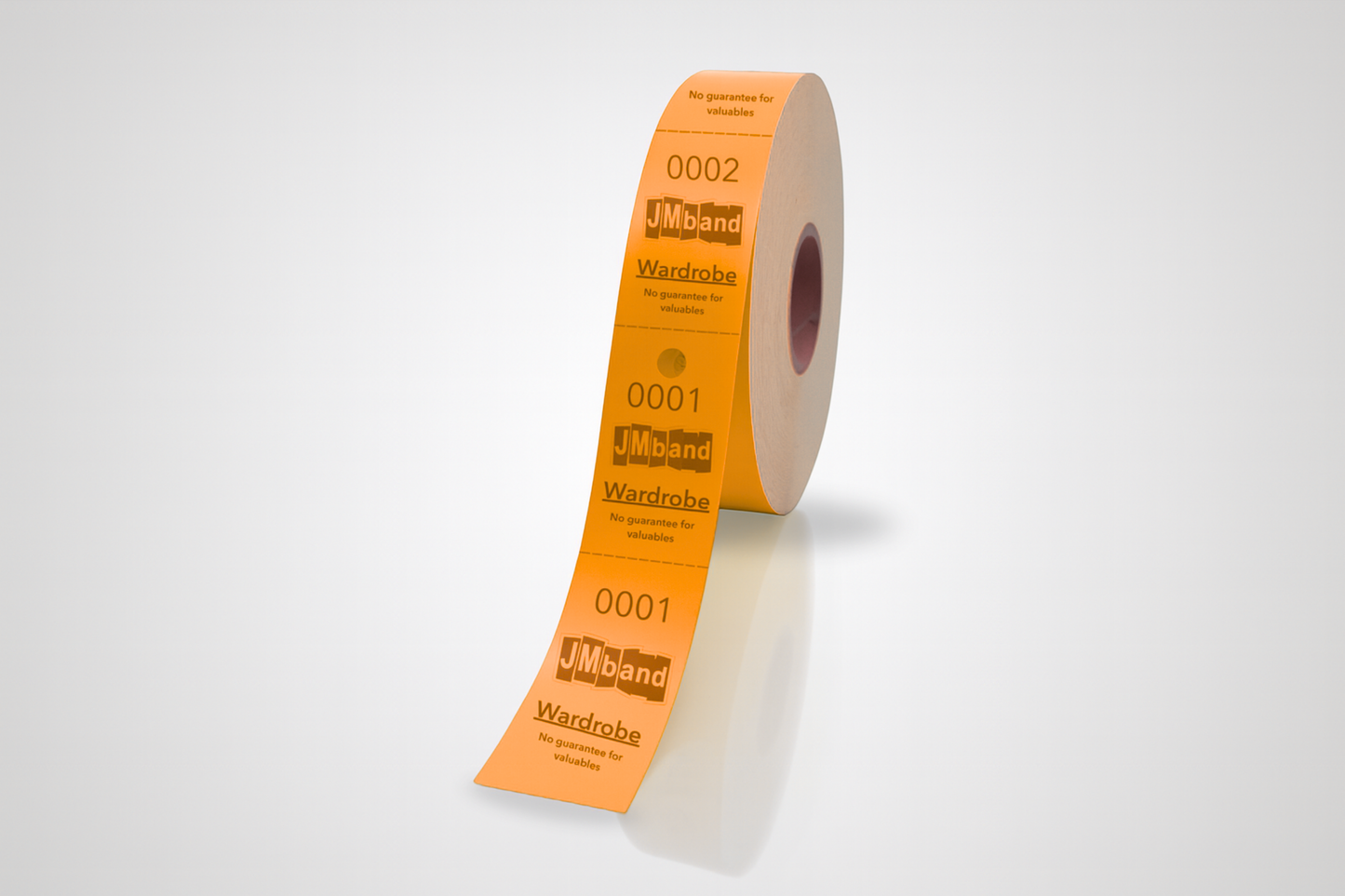 2-delt Garderobebilletter med Trykk