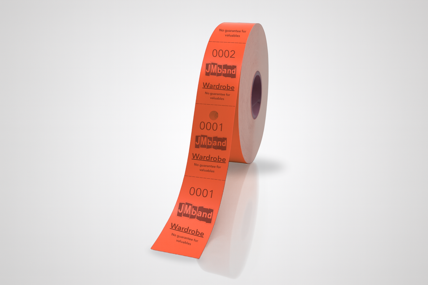 2-delt Garderobebilletter med Trykk