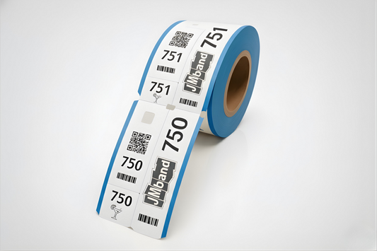 3-delt Garderobebilletter med Trykk