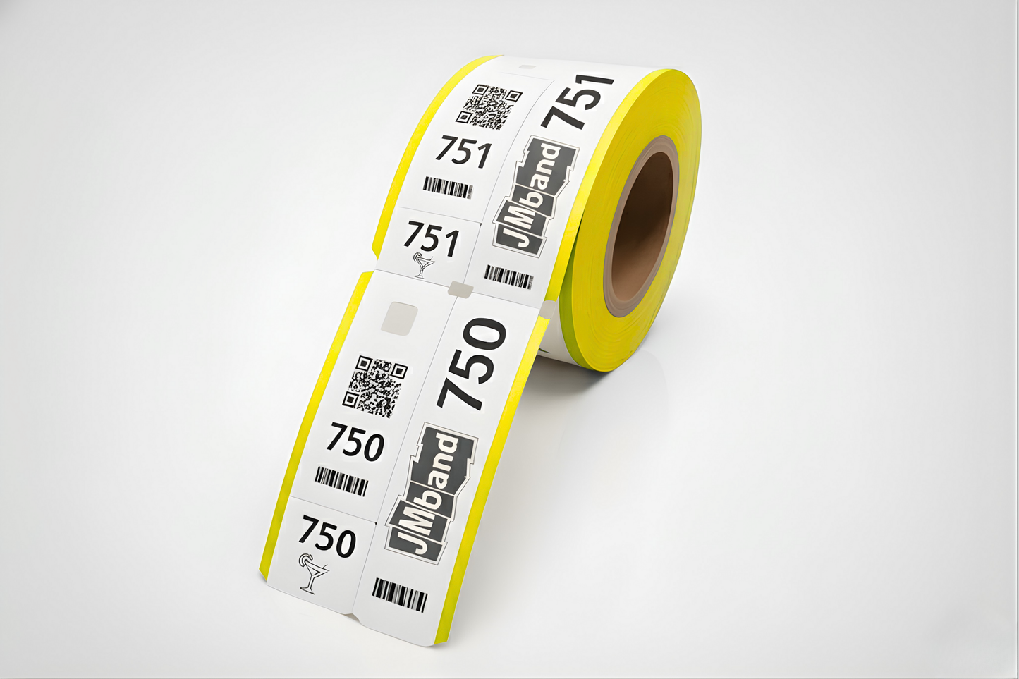 3-delt Garderobebilletter med Trykk