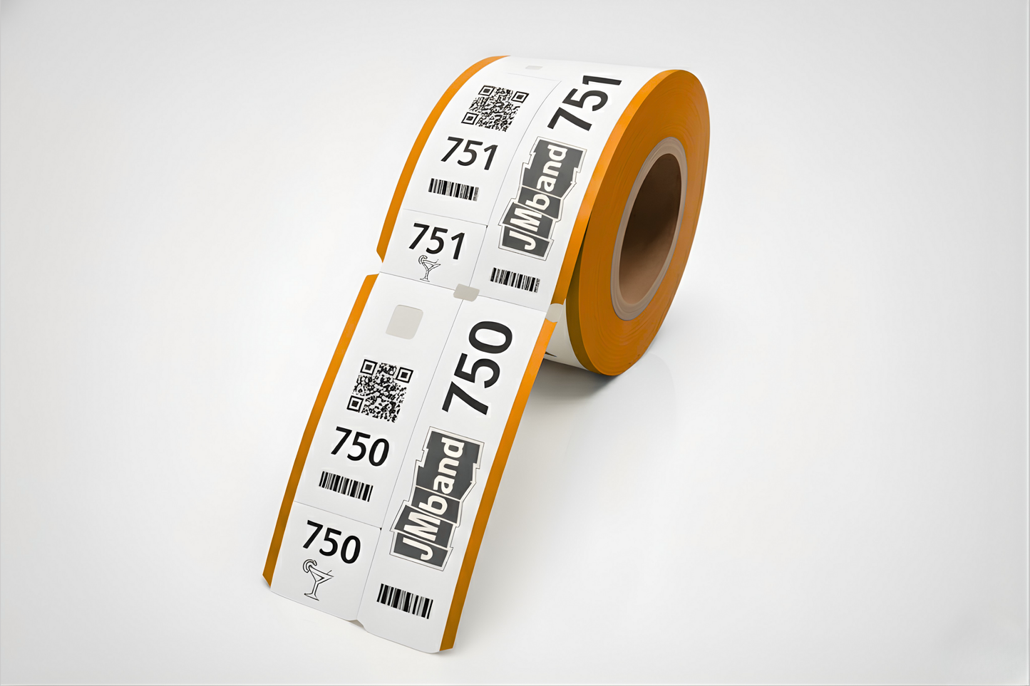 3-delt Garderobebilletter med Trykk