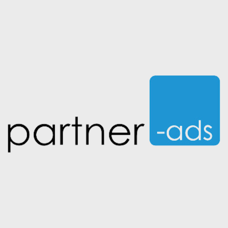 Partnerannonsens logo på hvit bakgrunn.