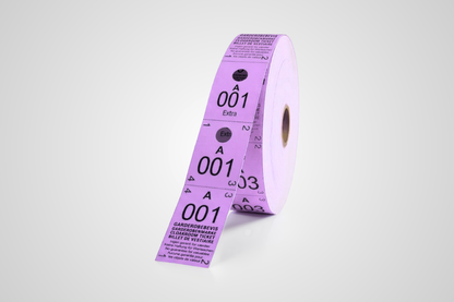Garderobebilletter 3-Delt (500 stk)
