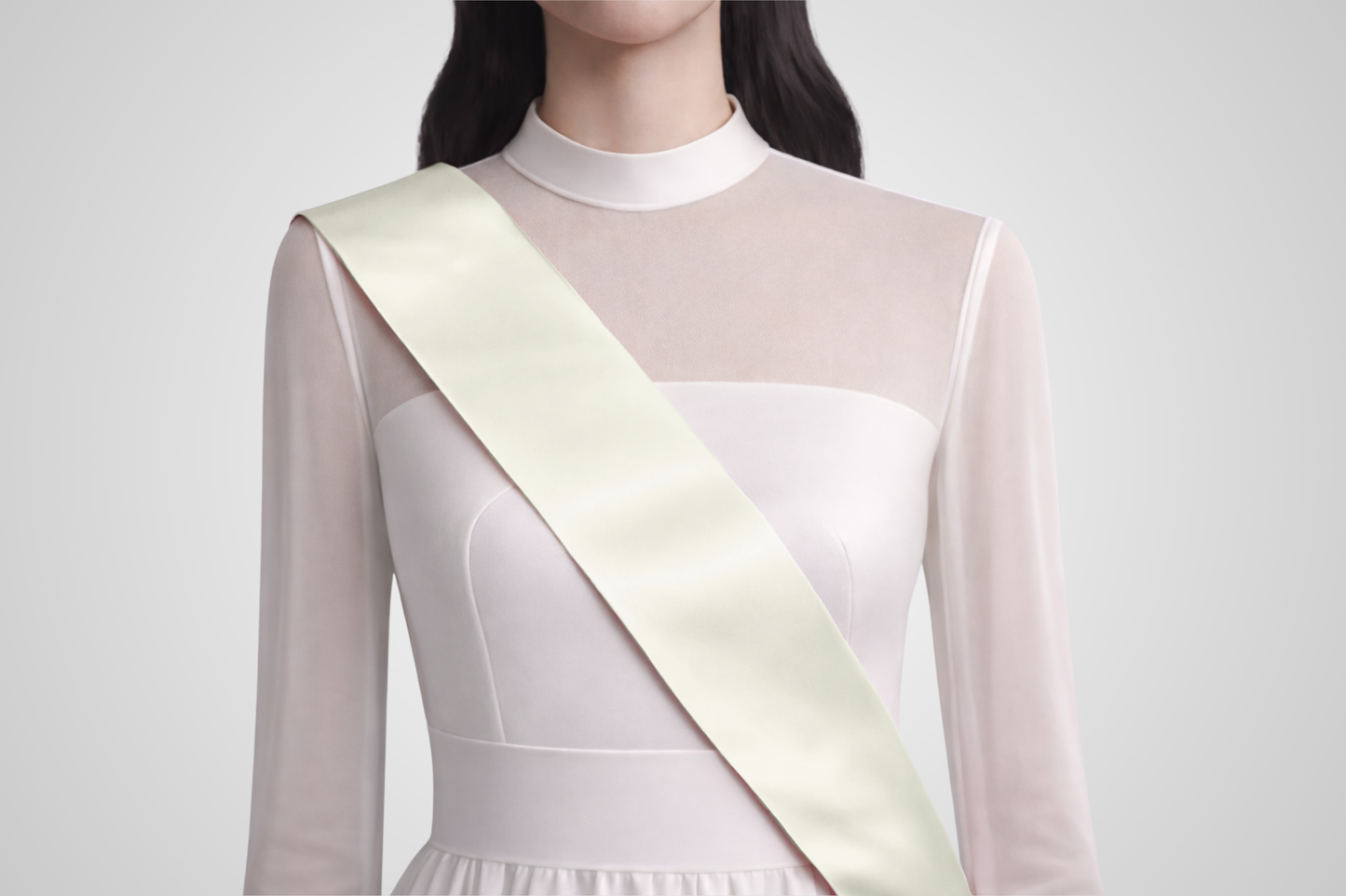 Missebånd ECO satin uten trykk