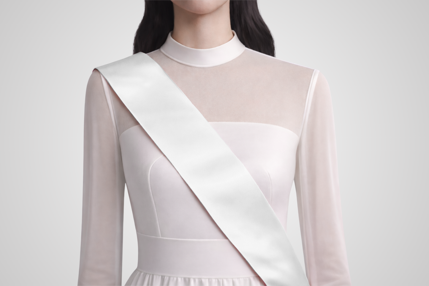Missebånd ECO satin uten trykk