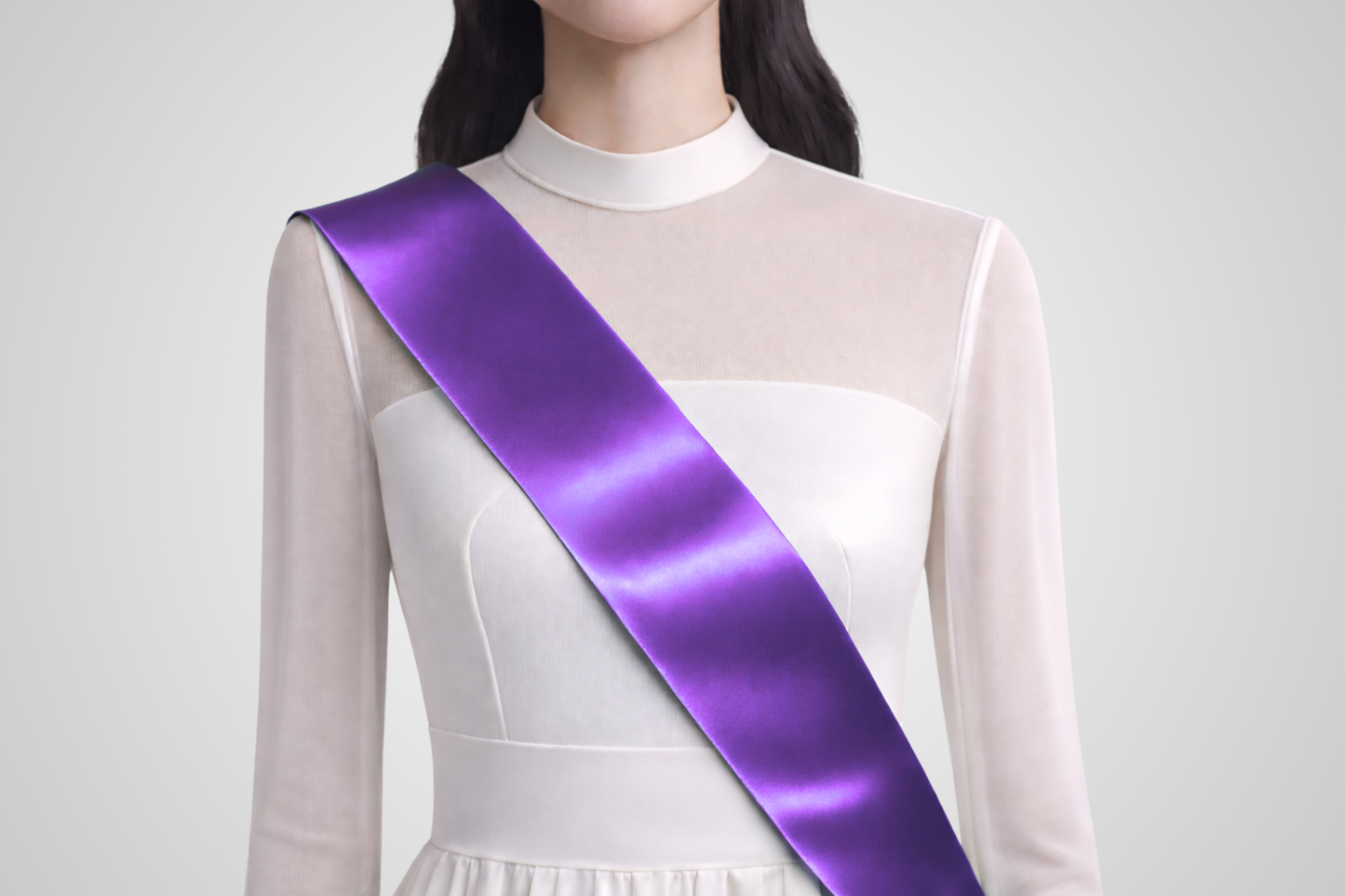 Missebånd ECO satin uten trykk
