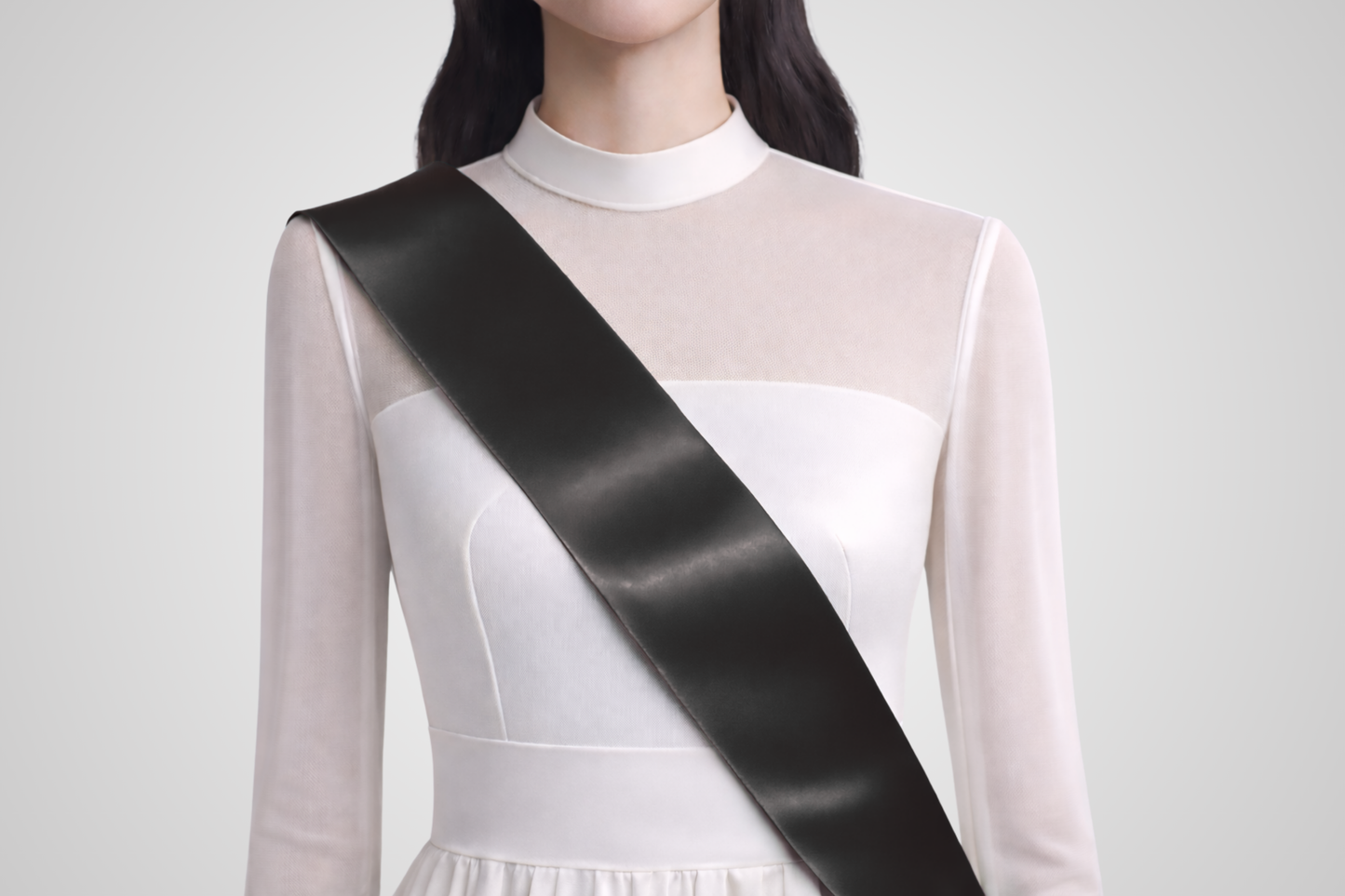 Missebånd ECO satin uten trykk