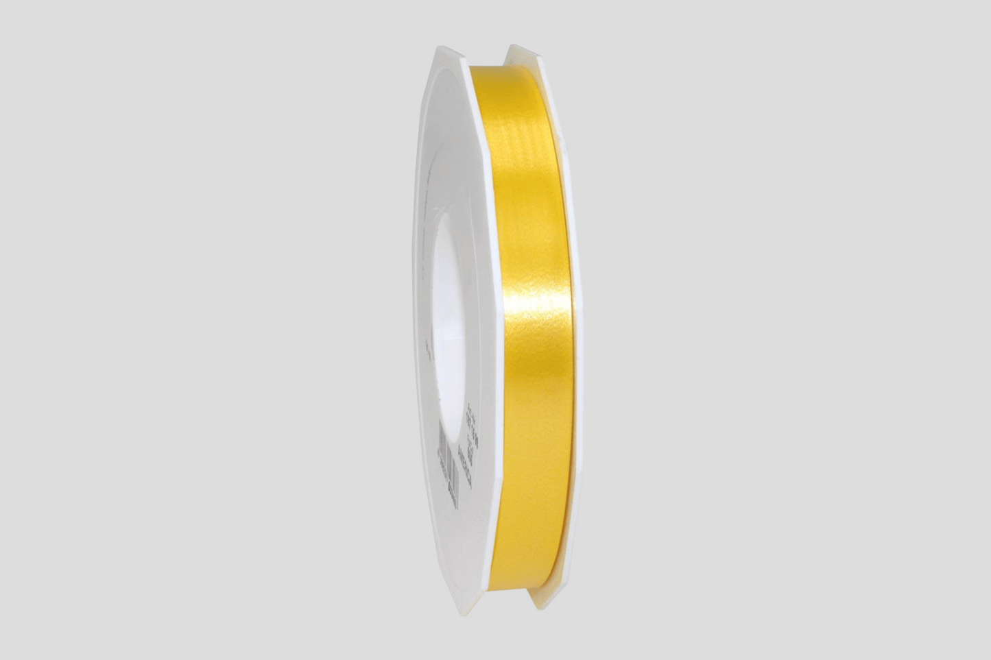 Et gult Polyprotex bånd 15mm med trykk på hvit bakgrunn av JM Band NO.