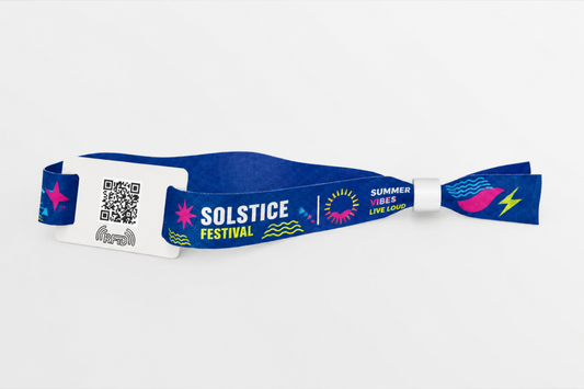 RFID Festivalarmbånd med trykk for rask identifikasjon og adgangskontroll