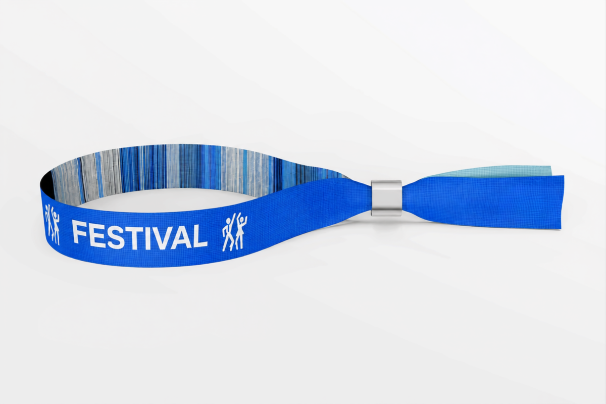 Vevd tekstilarmbånd - klassisk festivalarmbånd