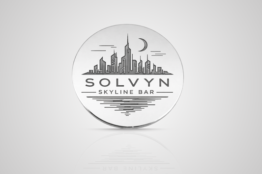 Metallpolletter i sølv med gravert logo fra JM Band®